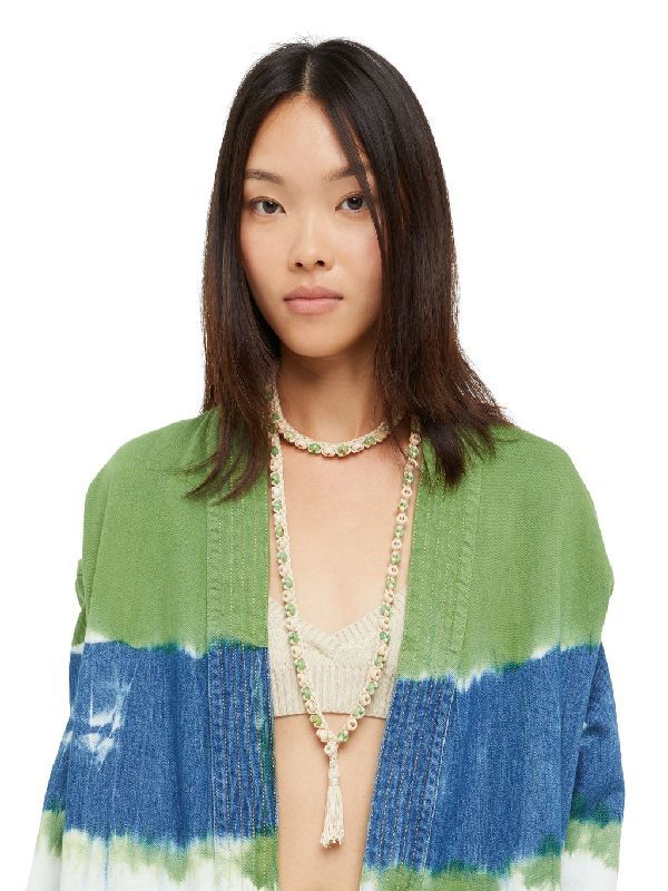 Crochet Tassel Bead Necklace - Image 2