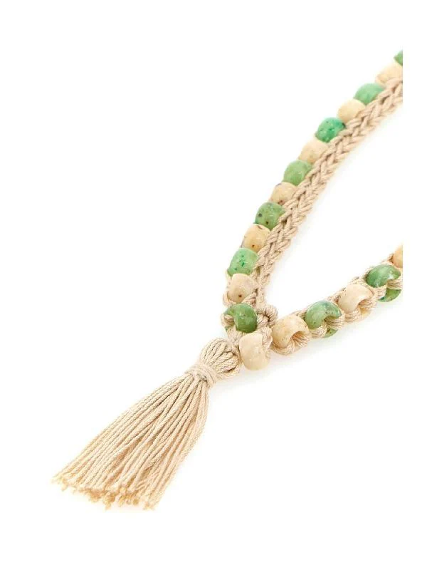 Crochet Tassel Bead Necklace - Image 4