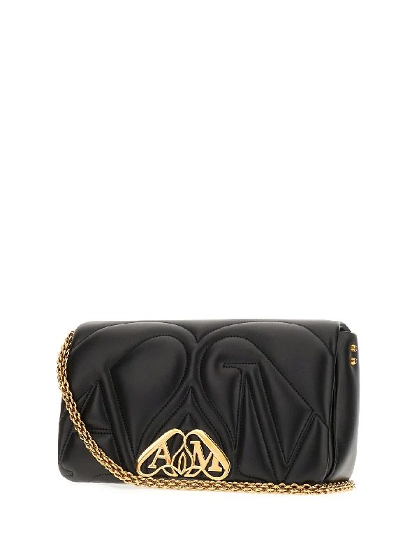 The Seal Quilting Leather Chain Crossbody
  Bag - Image 2
