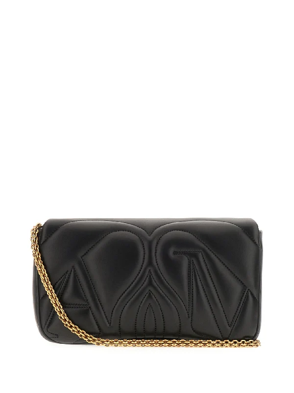 The Seal Quilting Leather Chain Crossbody
  Bag - Image 3