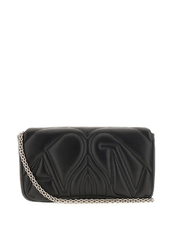The Seal Quilting Leather Chain Crossbody
  Bag - Image 3