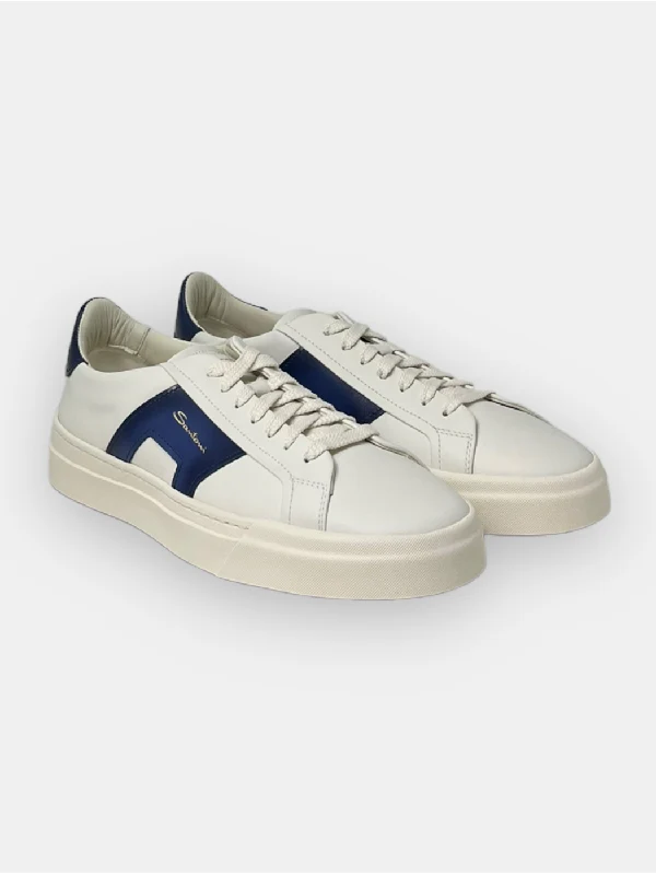 Double Buckle Leather Sneakers - Image 2