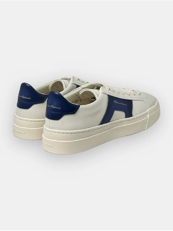 Double Buckle Leather Sneakers - Image 4