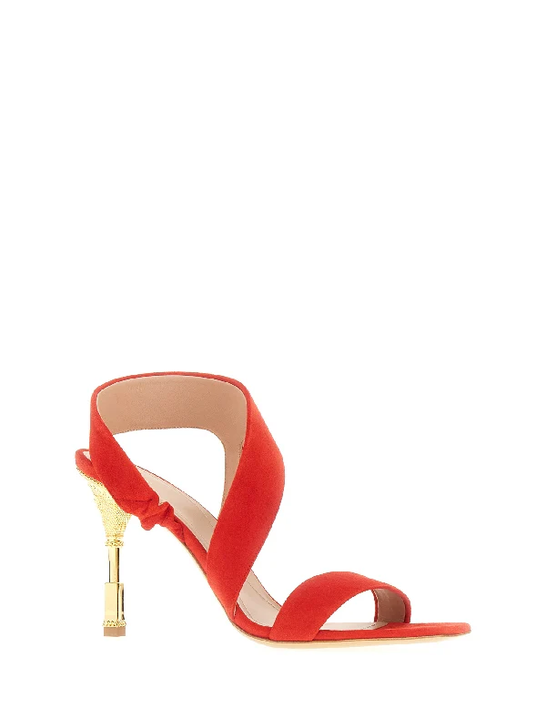 Moneta Suede Sandal Heels - Image 2