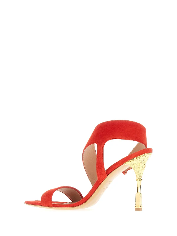 Moneta Suede Sandal Heels - Image 3