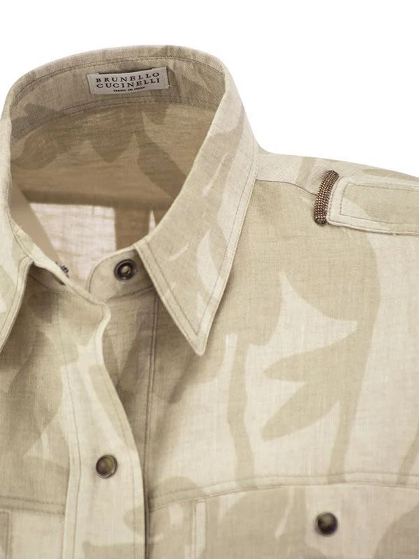 Ramage Printing Linen Shirt - Image 3