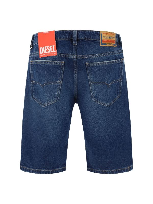 Slim Fit Cotton Washing Denim Shorts - Image 2