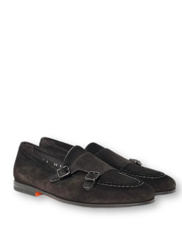 Suede Monk Strap Shoes - Image 4