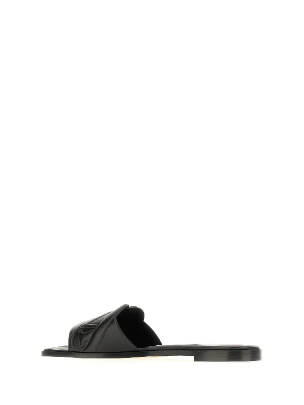 Embossed Logo Flat Mule - Image 3