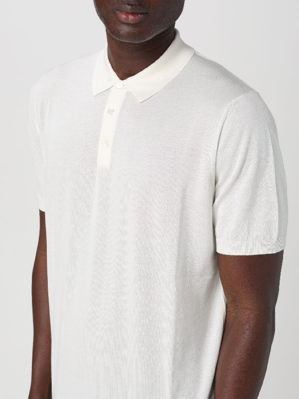 Cotton Knit Polo Shirt - Image 3