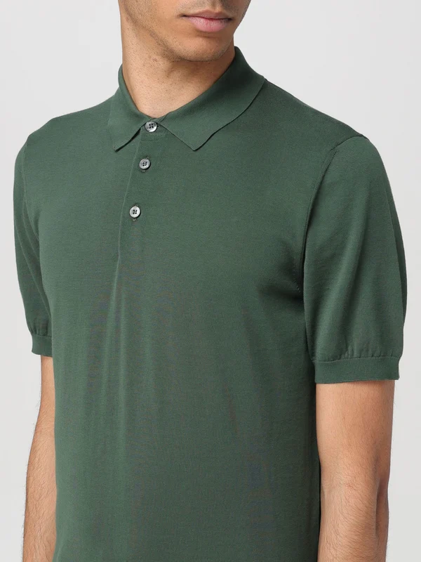 Cotton Short Sleeve Polo Shirt - Image 3