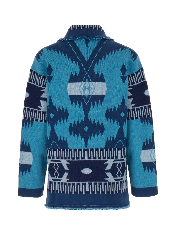 Icon Jacquard Cashmere Cardigan - Image 2