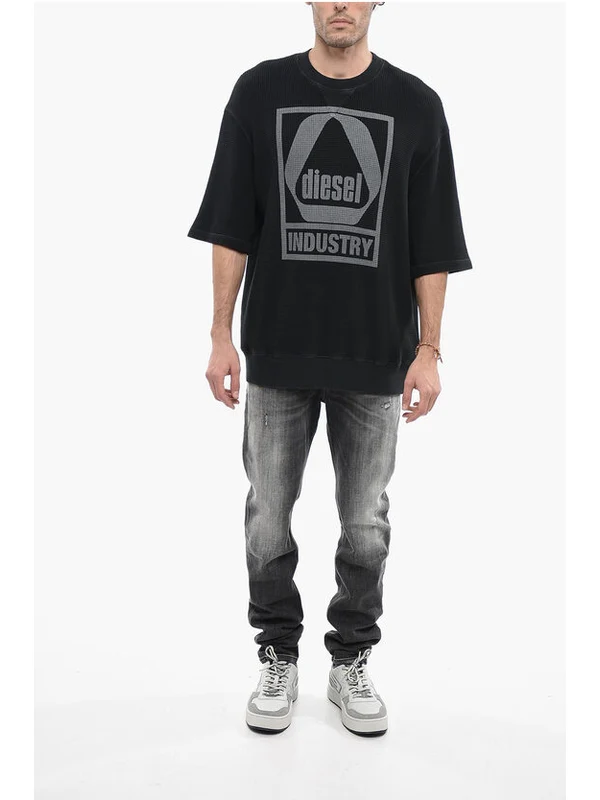 Diesel Black Short Sleeve T-Shirt - Image 4