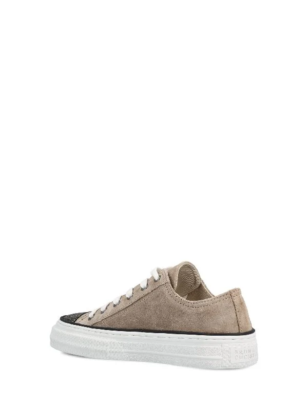 Monili Chain Suede Sneakers - Image 3