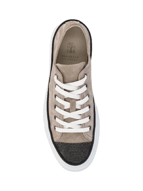 Monili Chain Suede Sneakers - Image 4