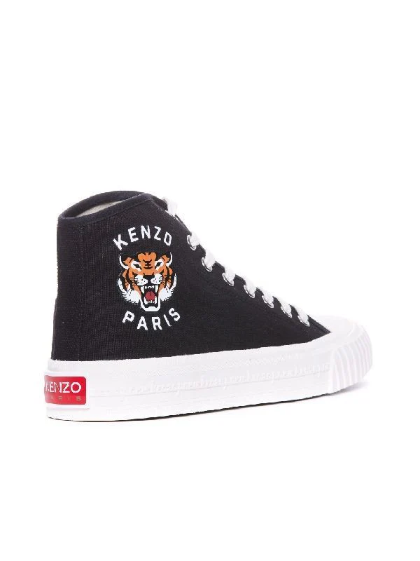 Tiger Print High Top Sneakers - Image 3