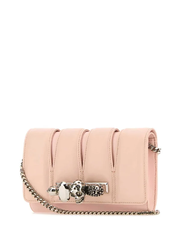 Slash Leather Chain Clutch Bag - Image 2
