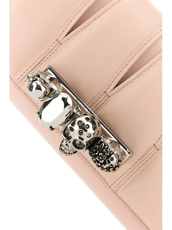 Slash Leather Chain Clutch Bag - Image 4