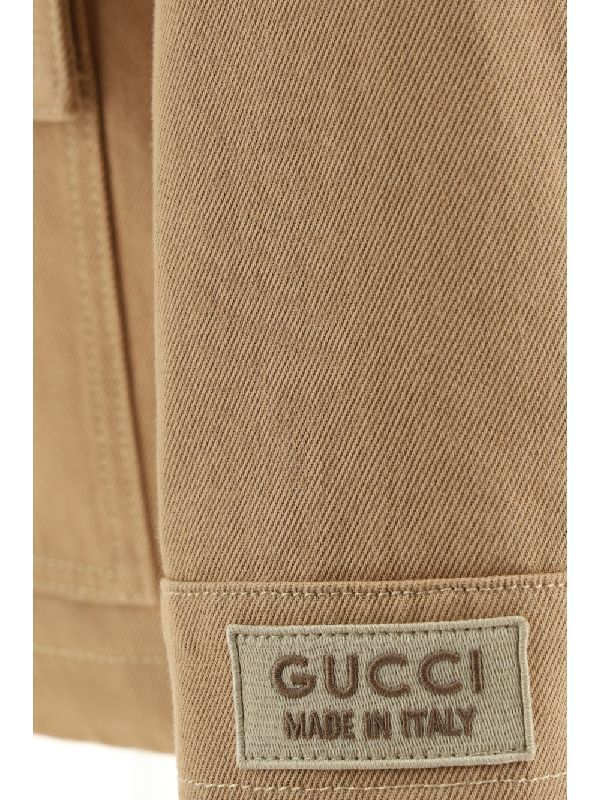 GG Logo Cotton Denim Jacket - Image 5