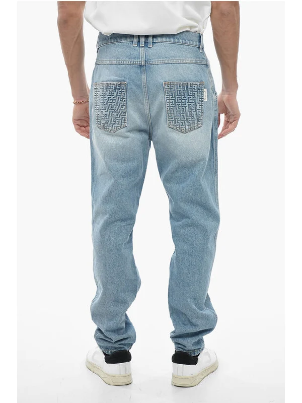 Balmain Blue Denim Pants - Image 2