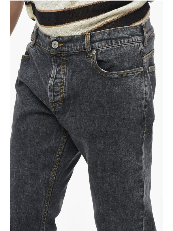 Balmain Gray Denim Pants - Image 3