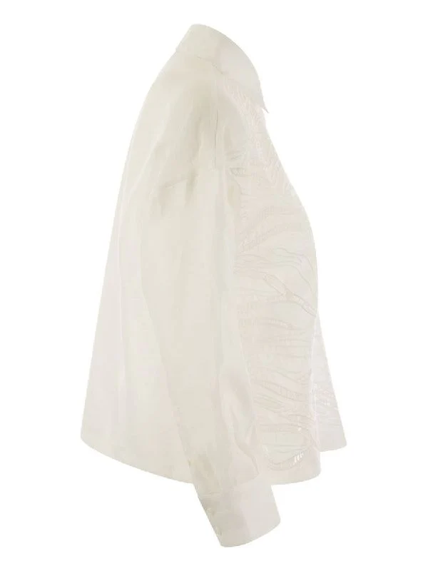 Picasso Lace Decor Shirt - Image 3