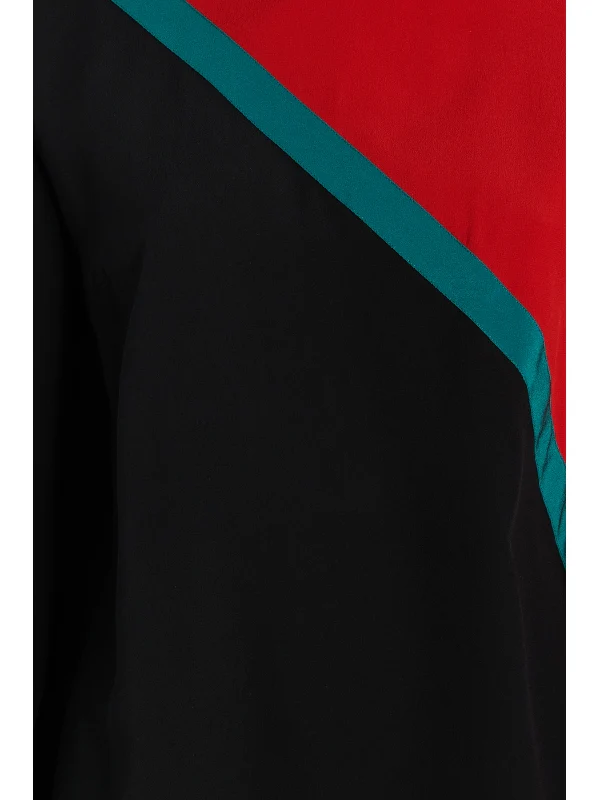 Silk High Neck Blouse - Image 3