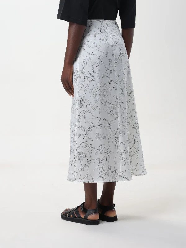 Floral Printing Midi Skirt - Image 3