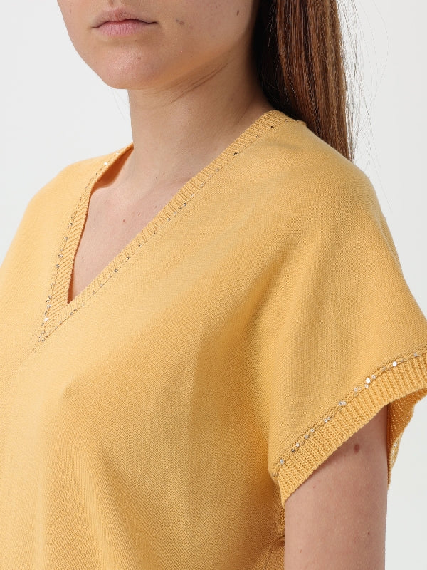 Sequin Detail Cotton T-Shirt - Image 3