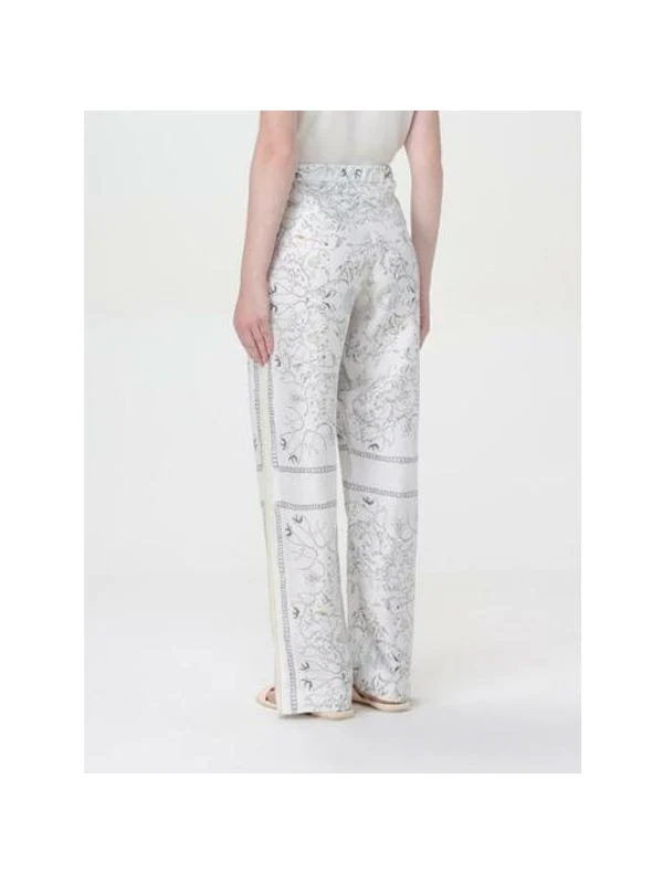 Graphic Printing Silk Pants - Image 2