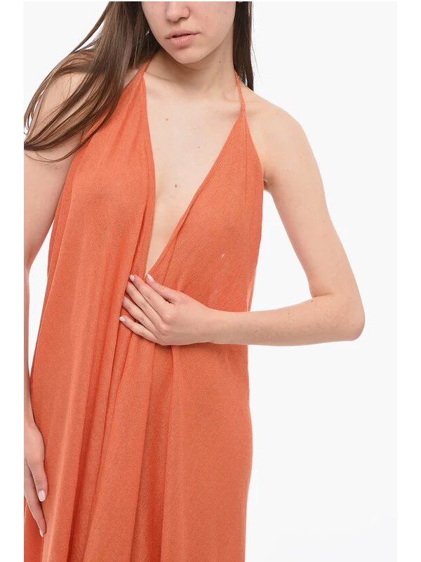 Alanui Orange Long Dress - Image 4