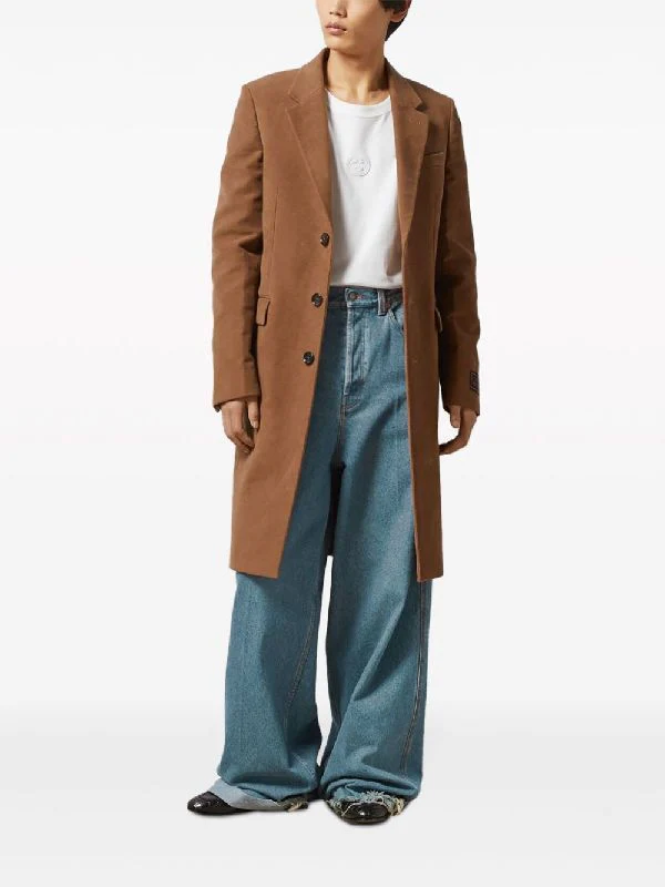 Patch Pocket Wide Denim Pants - Image 2