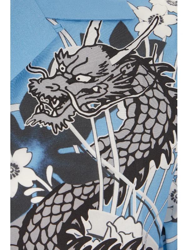 Graphic Printed Bowling Shirt - Image 3