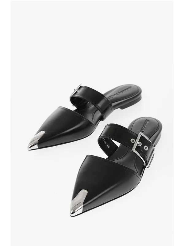 Alexander Mcqueen Black Flat Shoes - Image 2