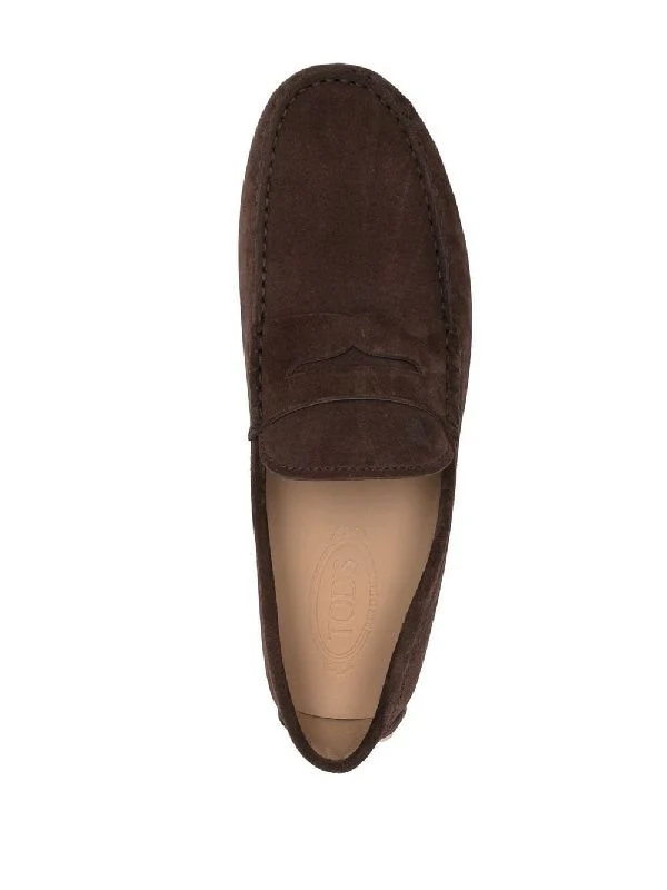 Logo Suede Penny Driving Shoes - Image 4
