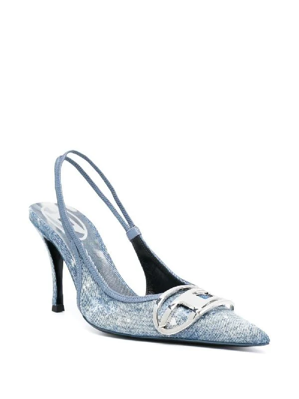 D-Venus Logo Slingback Heels - Image 2