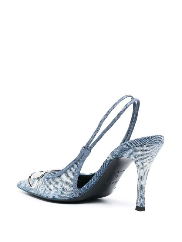 D-Venus Logo Slingback Heels - Image 3