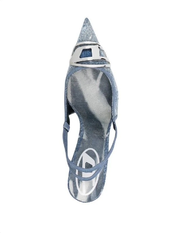 D-Venus Logo Slingback Heels - Image 4