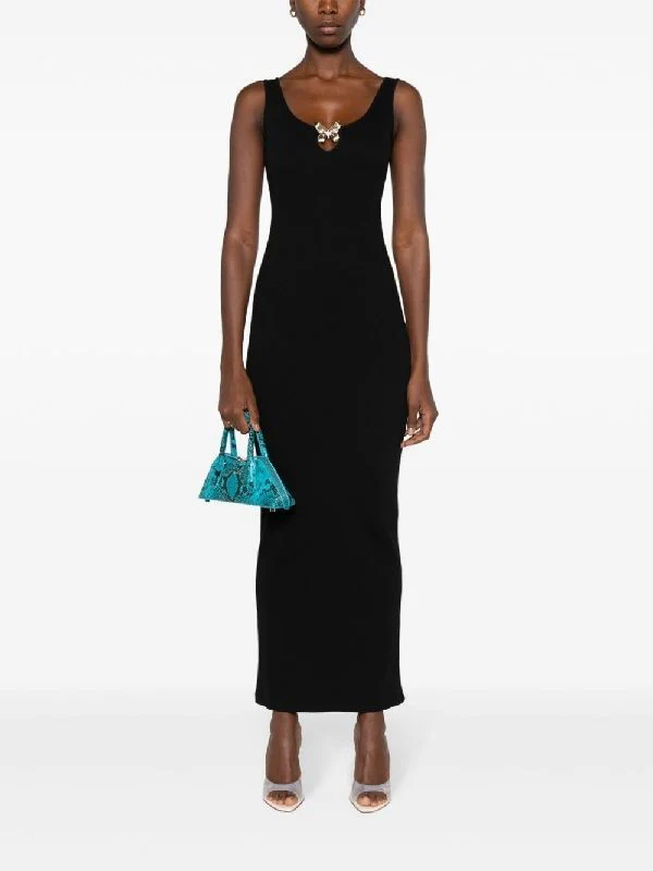 Butterfly Metal Detail Long Dress - Image 2