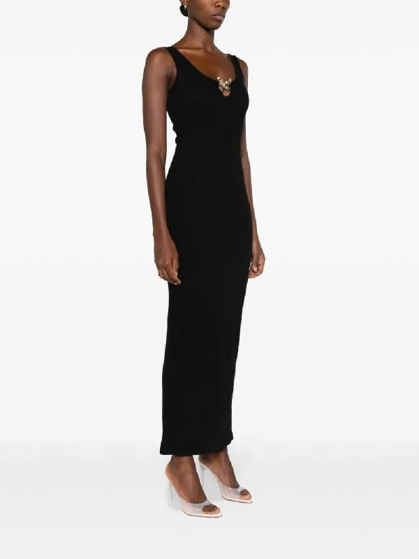 Butterfly Metal Detail Long Dress - Image 3