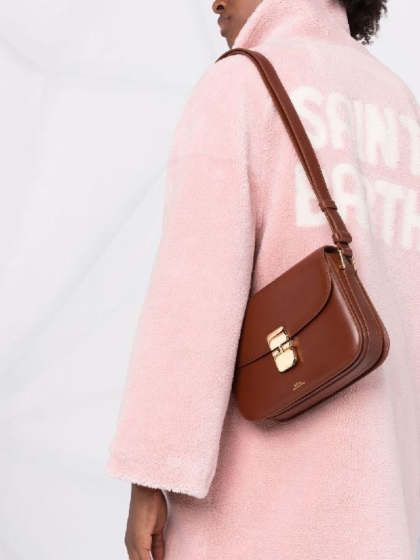 Grace Leather Flap Small Shoulder Bag - Image 3