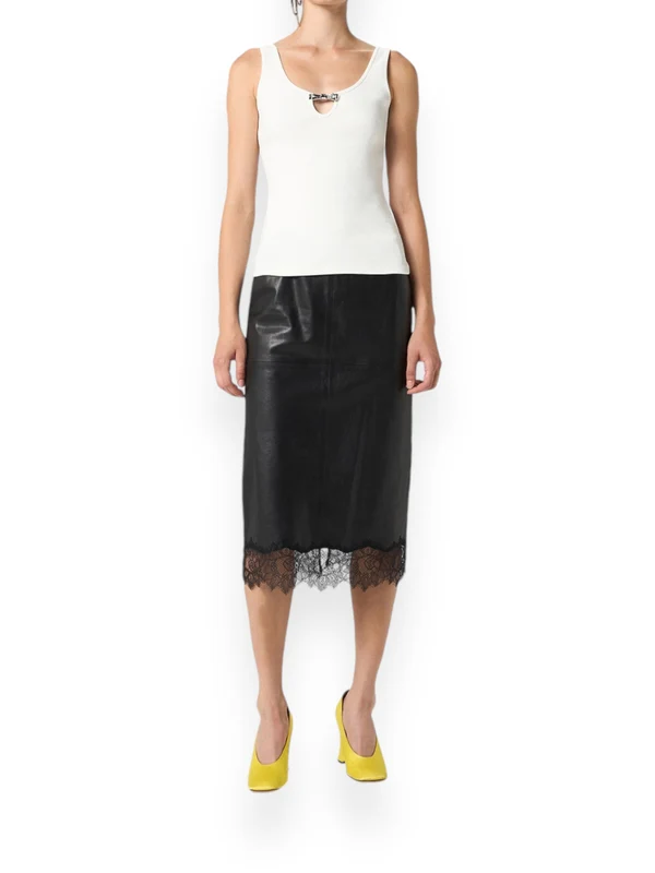 Cutout Bow Detail Sleeveless Top - Image 2