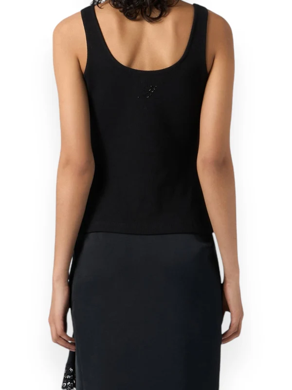 Cutout Bow Detail Sleeveless Top - Image 3