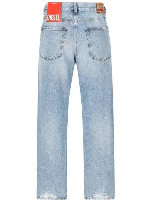 Logo Patch Distressed Denim Pants - Image 2