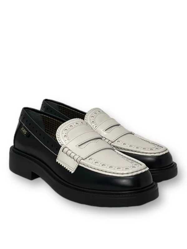 Logo Tab Leather Penny Loafers - Image 2