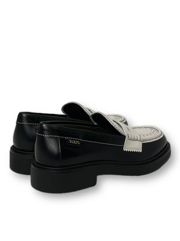 Logo Tab Leather Penny Loafers - Image 3