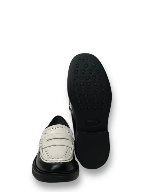 Logo Tab Leather Penny Loafers - Image 4
