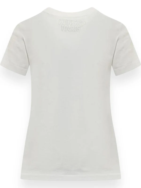 Flower Crystal Cotton Short-Sleeve T-Shirt - Image 2