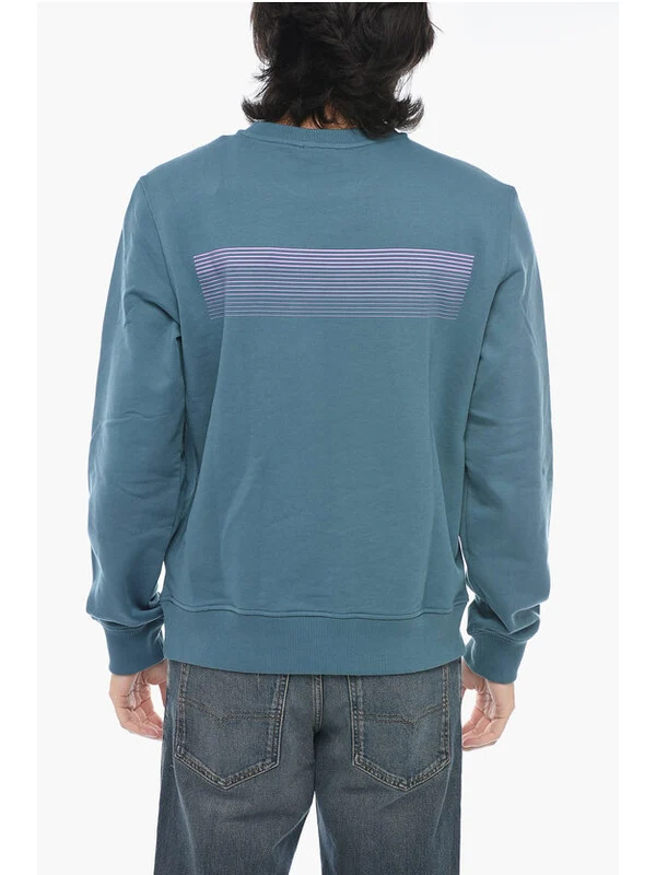 Logo Printing Cotton Blend Sweatshirt - Image 2