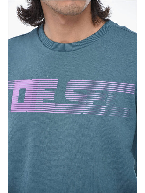Logo Printing Cotton Blend Sweatshirt - Image 3